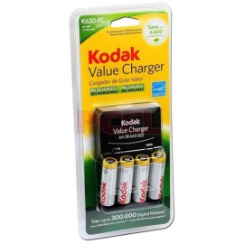 Cargador Kodak K620-PC NI-MH con 4 baterías AA 2000mAh