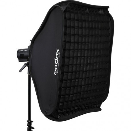 Caja Suavizadora Godox 60x60 cm. con Grid y Bracket S2 para Flash Speedlite SGGV6060