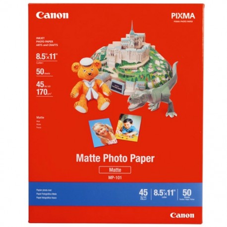 Papel Canon 8.5x11" Mate MP-101 con 50 hojas