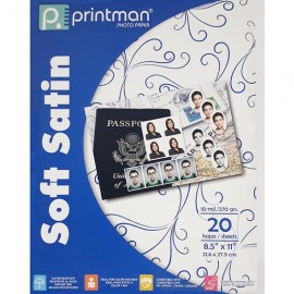 Papel Printman Soft Satin 8.5"x11" con 20 hojas (718112)