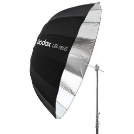 Sombrilla Parabólica Godox 165 cm. Plata/Negra UB165S