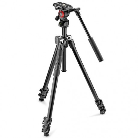 Tripié Manfrotto MT290LTA3 con Cabeza de Video BeFree Live MVH400AH (MK290LTA3-V)