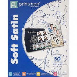 Papel Printman Soft Satin 8.5"x11" con 50 hojas (718115)