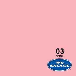 Ciclorama de Papel SAVAGE 2.72x11mts. 03 CORAL