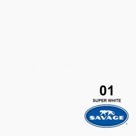 Ciclorama de Papel SAVAGE 2.72x11mts. 01 SUPER WHITE